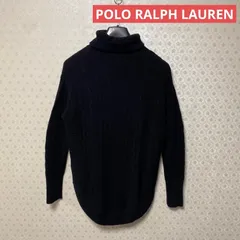 ⭐️良品⭐️ポロラルフローレン⭐️レディース⭐️長袖ハイネック　ウール&カシミヤ　セーター⭐️ブラック⭐️M⭐️ラルフローレン（株）