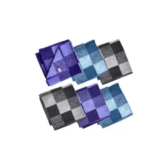 ORI365 今治タオル ハンドタオル 6枚セット ハンカチ 吸水 綿100% 日本製 25×25cm タオルハンカチ (ラウンドスクエア6枚) 1