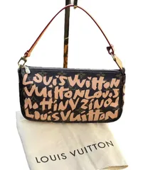 超美品◆本物◆LOUIS VUITTON ルイヴィトングラフィティモノグラムアクセソワールアクセサリーポーチハンドバッグオレンジ系 M92193
