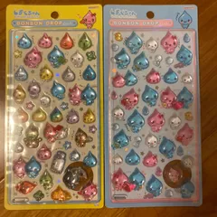 【2点セット】しずくちゃん　ボンボンドロップシール　第一弾　初期　レア