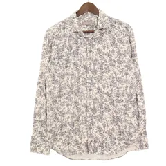 hiromichi nakano ヒロミチナカノ 秋冬 コーデュロイ★ 花柄 フラワー総柄 長袖 シャツ Sz.L メンズ