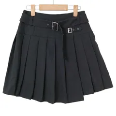 REDYAZEL レディアゼル 秋冬 インナーショートパンツ型★ プリーツ ミニ スカート スカパン Sz.M レディース 灰