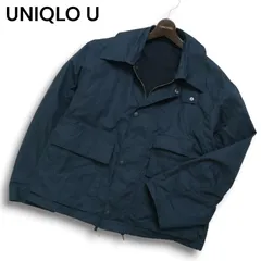 22AW★ UNIQLO U ユニクロ ユー ルメール 秋冬 裏起毛 ユーティリティ ショート ブルゾン ジャケット Sz.M メンズ 紺