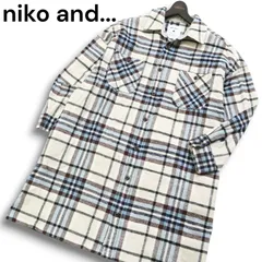 niko and... ニコアンド 秋冬 ネル★ 長袖 CPO チェック シャツ ワンピース Sz.F レディース