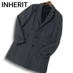 INHERIT インヘリット 秋冬 ウール★ チェスター コートSz.L メンズ グレーのサムネイル
