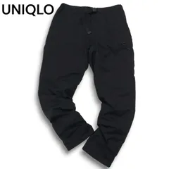 UNIQLO ユニクロ 秋冬 裏起毛 ヒートテック★ ウォーム イージー ストレッチ パンツ Sz.M メンズ 黒