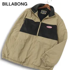 BILLABONG ビラボン 秋冬 裏ボア★ ロゴ ワッペン 中綿 ブルゾン ジャケット Sz.M メンズ