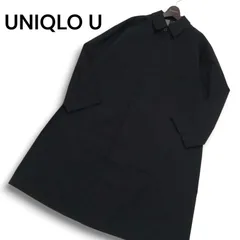 UNIQLO U ユニクロ ユー ルメール ブロックテック★ ステンカラー コート Sz.L メンズ 黒