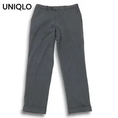 24AW★ UNIQLO ユニクロ 秋冬 ヒートテック★ ストレッチ スマート スラックス パンツ Sz.85cm メンズ 灰 グレー