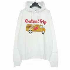 ディースクエアード DSQUARED2 22AW sweatshirt with Caten Trip print パーカー フーディー スウェット プリント M ホワイト 白 S74GU0634 国内正規