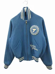 HYSTERIC ヒステリックグラマー　スカジャン ジャケット　ブルー HYSTERIC GLAMOUR（ヒステリックグラマー）の「SNAKE&SKULL刺繍