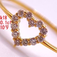 Bijou R.I」 K18 リボンモチーフ 指輪 ダイヤ 0.06ct - メルカリ