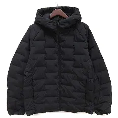 ユニクロ UNIQLO パフテックパーカ 中綿 ジャケット 撥水加工 ブラック 黒 M 470118