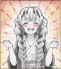 【中古】紙製品 甘露寺蜜璃(仲敷公実子イラスト) 「アニメ 鬼滅の刃 柱稽古ダイニング・柱ダイニング 新規ランダム複製ミニ色紙B WEB SHOPくじ」