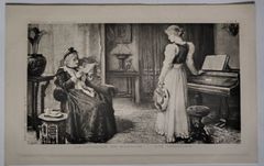 ドールと少女 フランス ヴィンテージ ポストカード アンティーク