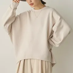 ソフトダンボールニット コクーンプルオーバー