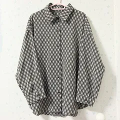 イング INGNI シャツ 長袖 総柄 オーバーサイズ ゆったり 秋服 美品