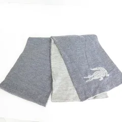 ラコステ LACOSTE ウール ダブルフェイス マフラー ライトグレー/ダークグレー 2sa6257のサムネイル