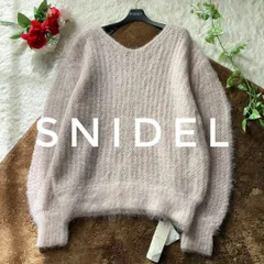 タグ付き！スナイデル アルパカモヘヤ混 ニット セーター バックオープン ピンク系 フリーサイズ SNIDEL