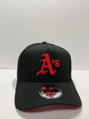 Newera オークランドアスレチックス 25thアニバーサリー 9forty A-FRAME スナップバックキャップ ブラックカラー