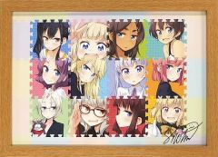 [중고] 원화 일러스트 보드 득능 마사타로 NEW GAME! 전액 첨부판상 사인들이 미니 아트 그래프 C