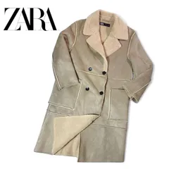 極美品✨ ZARA ダブルフェイス ロング ムートンコート M
