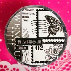 PET 5cm×5m 复古英杂·彩 海外マスキングテープ 海外マステ 英字 - メルカリ