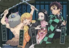 【中古】アニメ系トレカ [R]：嘴平伊之助＆我妻善逸＆竈門禰豆子＆竈門炭治郎