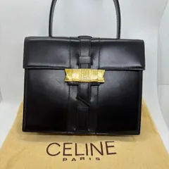 【卒業式・入学式に！】セリーヌ ヴィンテージ ハンドバッグ リボン金具 レザー【CELINE】