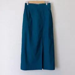 アンディコール un dix cors ストレッチナロースカート ブルー Iラインシルエットのサムネイル