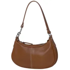 コーチ COACH ロゴ ハンドバッグ 手提げ ショルダーバッグ ハンドバッグ レザー ブラウン レディース 【中古】