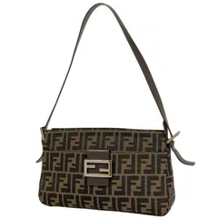 美品★FENDI フェンディ　マンマバケット　ワンショルダー　ズッカ FENDI】フェンディ『ズッカ柄 マンマバケット』2348 26325 008