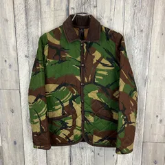 LAVENHAM ラベンハム イングランド製 迷彩 カモフラ CAMO 襟コーデュロイ キルティング 中綿 ダウンジャケット レディース 34 サイズ