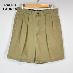 POLO CHINO RALPH LAUREN ポロチノ ラルフローレン コットン 2タック チノパン ハーフパンツ カーキ