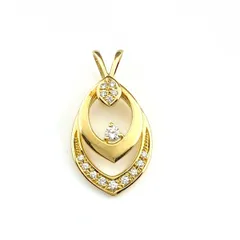 極美品　ウォルサム　WALTHAM　ダイヤネックレス　K18WG 本物 ウォルサム WALTHAM ダイヤモンド 750 YG ネックレス ペンダント