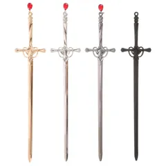 【特価商品】ヘアピン シンプル ヘアクリップ シンプル 普段使い 髪飾り 赤 とんぼ玉 箸 かんざし 和装 かんざし かんざし パール 4本入 長い 留袖 剣の形 バチ型 金属 20.5cm 浴衣 1本挿し 簪 着物 BESTOYARD