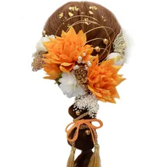 【新着商品】ドライフラワー 和玉 水引 造花飾り 七五三 ヘアーアクセサリー 結婚式 かすみ草 和風 金箔 着物 人気 振り袖 和装 和服 髪飾り 袴 髪飾り 花 卒業式 浴衣 【3色展開】成人式 （XTS006） [SOMILA]