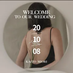 【追跡あり】ウェルカムステッカー　ウェルカムミラー　ウェルカムアクリル　ウェルカムスペース　結婚式