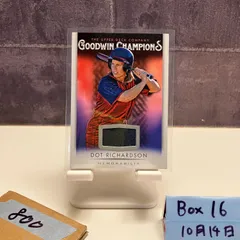 2021 Upper Deck Dot Richardson Goodwin Champions Series ジャージ Piece カード