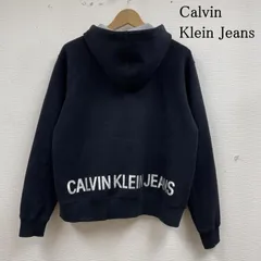 Calvin Klein Jeans カルヴァン クライン ジーンズ パーカー 長袖 長袖 スウェット メタリック ロゴ プリント ジップアップ フーディ パーカー