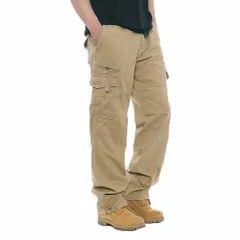 【人気商品】メンズ 大きいサイズ M-5XL 作業着ロングパンツ カーゴパンツ マルチポケットワークパンツ 多機能 ゆったり 綿 [eleitchtee] 春夏秋冬 おしゃれ カジュアル