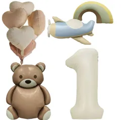 【特価商品】くすみ くすみ 風船セット 誕生日 ナンバーバルーン 誕生日 大きい ベージュ バルーン バルーン 数字 装飾 お祝いお誕生日 かざりつけ グッズ パーティー ハートバルーン 子供 アイ 大人 Birthday Happy 飾り ベージュシンプル