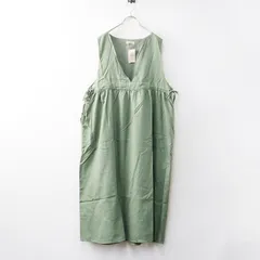 未使用 サマンサモスモス Samansa Mos2 脇リボンVネックジャンパースカート F｜グリーン トップス ワンピース【2400014656381】