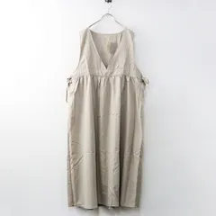 未使用 サマンサモスモス Samansa Mos2 脇リボンVネックジャンパースカート F｜ベージュ トップス ワンピース【2400014656398】