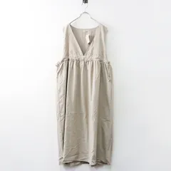 未使用 サマンサモスモス Samansa Mos2 脇リボンVネックジャンパースカート F｜ベージュ トップス ワンピース【2400014656404】