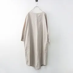 2021SS ネストローブ nest Robe コットン ブロードクロス 2WAY ドレス F｜ベージュ トップス ノーカラー ワイドネック【2400014613094】のサムネイル