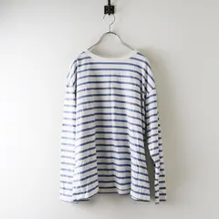 アーバンリサーチ ドアーズ URBAN RESEARCH DOORS  ボーダーワイドプルオーバー M ホワイト×ブルー┃Tシャツ【2400014657067】