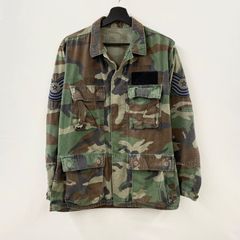 90s USAF BDUジャケット ボックスシルエット 迷彩 軍物 実物 - メルカリ
