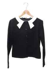 新品【Reneルネ】ベーシックウォッシャブル後ろリボン五分袖カーディガン36 新品【Reneルネ】ベーシックウォッシャブル後ろリボン五分袖