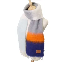 LOEWE ロエベ　Mohair WoolStrip マフラー＊